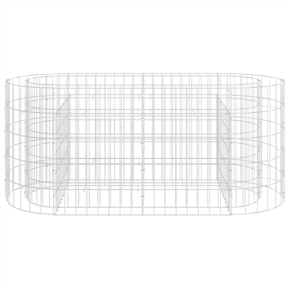 Gabion Raised Bed Galvanised Iron 120x50x50 cm Gabion Raised Bed Galvanised Iron 120x50x50 Cm -Room Gabion Raised Bed Galvanised Iron 120x50x50 cm 513254 3
