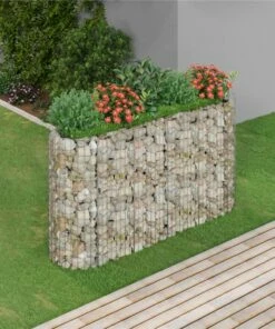 Gabion Raised Bed Galvanised Iron 190x50x100 Cm