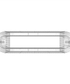 Gabion Raised Bed Galvanised Iron 190x50x100 Cm -Room Gabion Raised Bed Galvanised Iron 190x50x100 cm 513311 4