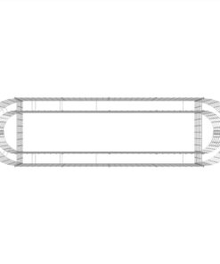 Gabion Raised Bed Galvanised Iron 190x50x50 Cm -Room Gabion Raised Bed Galvanised Iron 190x50x50 cm 513267 5