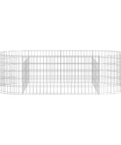 Gabion Raised Bed Galvanised Iron 200x100x50 Cm -Room Gabion Raised Bed Galvanised Iron 200x100x50 cm 515976 3