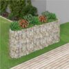 Gabion Raised Bed Galvanised Iron 260x50x100 Cm -Room Gabion Raised Bed Galvanised Iron 260x50x100 cm 513300 0