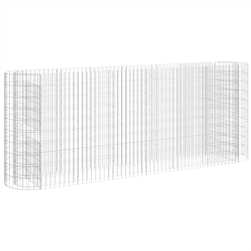 Gabion Raised Bed Galvanised Iron 260x50x100 Cm - Image 2