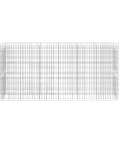 Gabion Raised Bed Galvanised Iron 260x50x100 Cm -Room Gabion Raised Bed Galvanised Iron 260x50x100 cm 513300 2