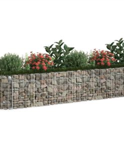 Gabion Raised Bed Galvanised Iron 260x50x50 Cm -Room Gabion Raised Bed Galvanised Iron 260x50x50 cm 513255 2