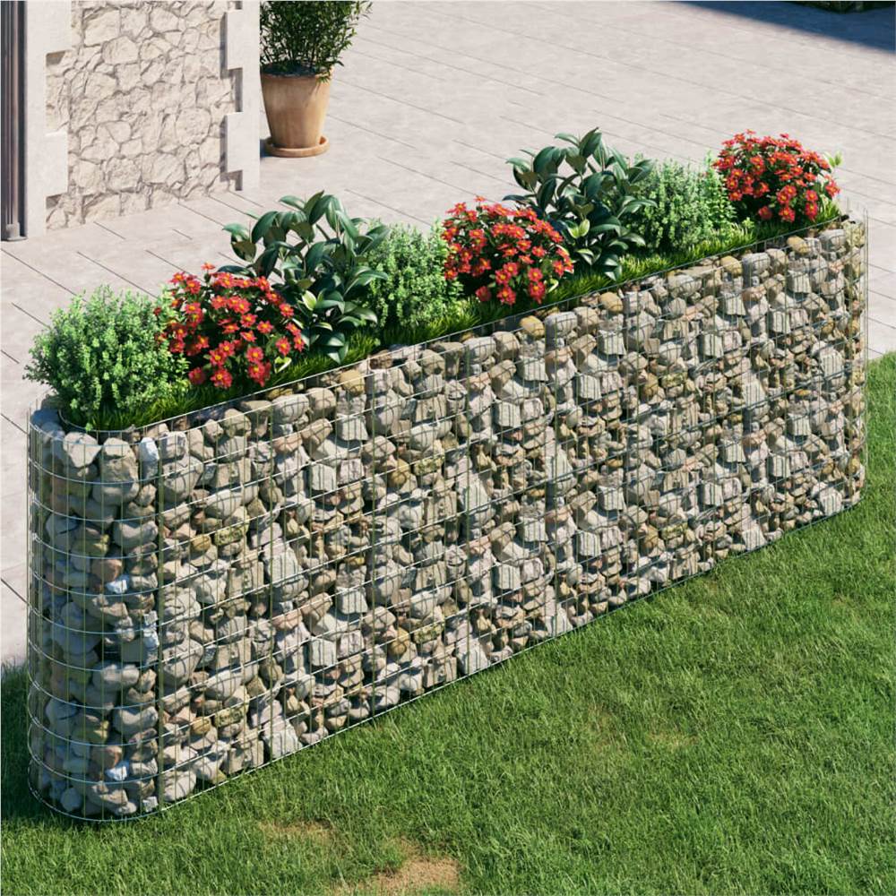 Gabion Raised Bed Galvanised Iron 330x50x100 cm Gabion Raised Bed Galvanised Iron 330x50x100 Cm -Room Gabion Raised Bed Galvanised Iron 330x50x100 cm 515714 0