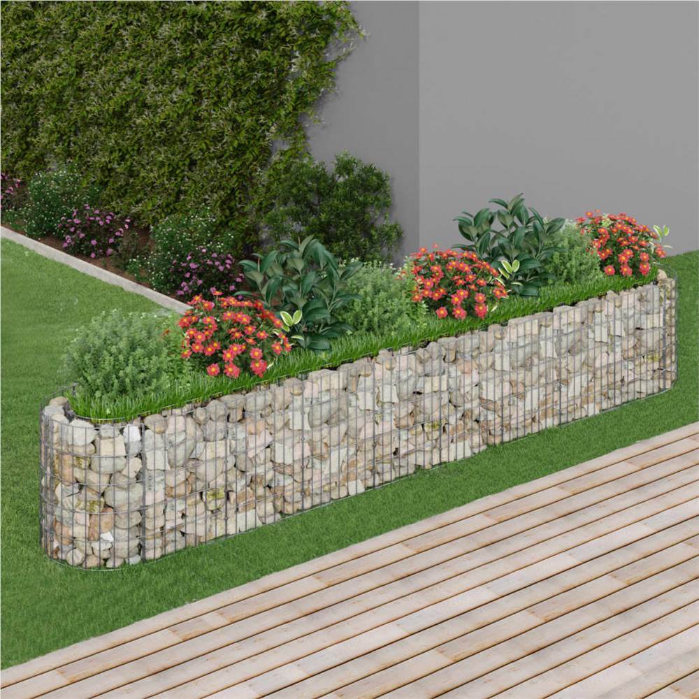 Gabion Raised Bed Galvanised Iron 330x50x50 cm Gabion Raised Bed Galvanised Iron 330x50x50 Cm -Room Gabion Raised Bed Galvanised Iron 330x50x50 cm 513262 0