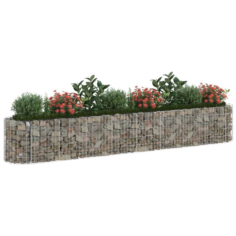 Gabion Raised Bed Galvanised Iron 330x50x50 cm Gabion Raised Bed Galvanised Iron 330x50x50 Cm -Room Gabion Raised Bed Galvanised Iron 330x50x50 cm 513262 2