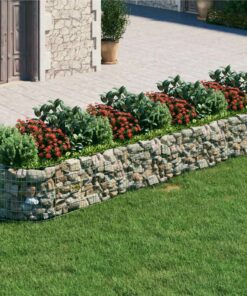 Gabion Raised Bed Galvanised Iron 400x100x50 Cm