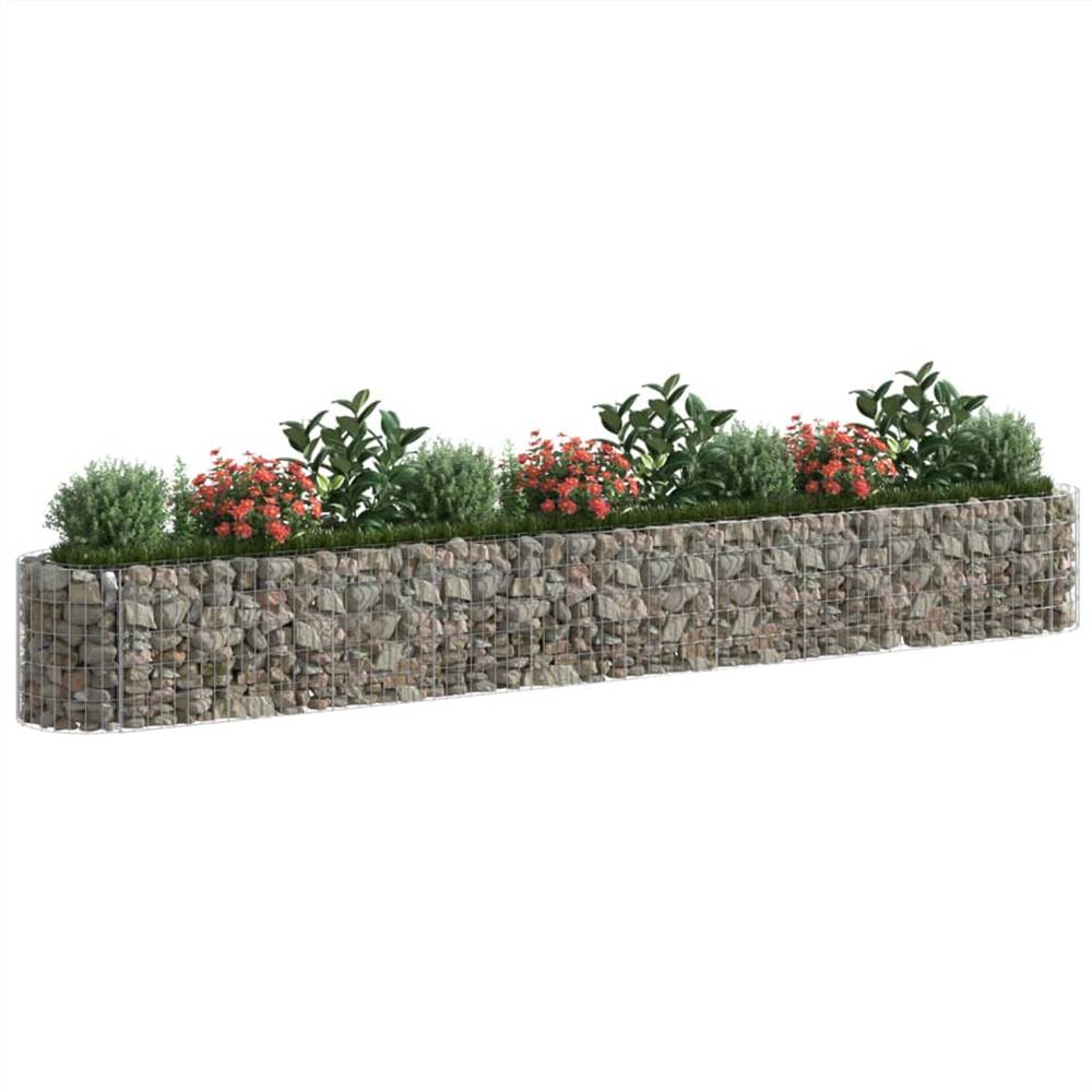 Gabion Raised Bed Galvanised Iron 400x50x50 cm Gabion Raised Bed Galvanised Iron 400x50x50 Cm -Room Gabion Raised Bed Galvanised Iron 400x50x50 cm 513263 2