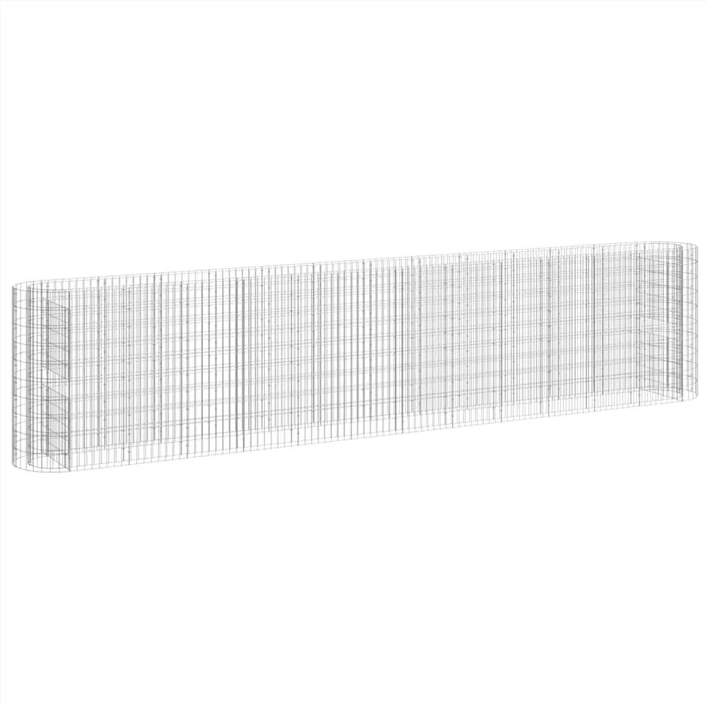 Gabion Raised Bed Galvanised Iron 470x50x100 Cm - Image 2