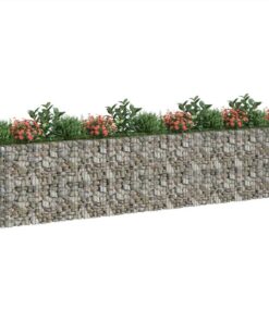 Gabion Raised Bed Galvanised Iron 470x50x100 Cm -Room Gabion Raised Bed Galvanised Iron 470x50x100 cm 515680 2