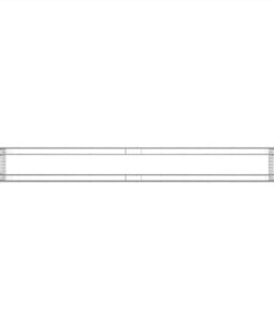 Gabion Raised Bed Galvanised Iron 470x50x100 Cm -Room Gabion Raised Bed Galvanised Iron 470x50x100 cm 515680 5