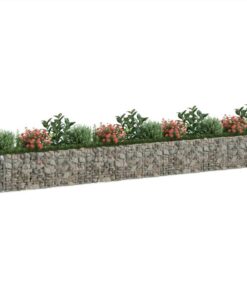 Gabion Raised Bed Galvanised Iron 470x50x50 Cm -Room Gabion Raised Bed Galvanised Iron 470x50x50 cm 513266 2