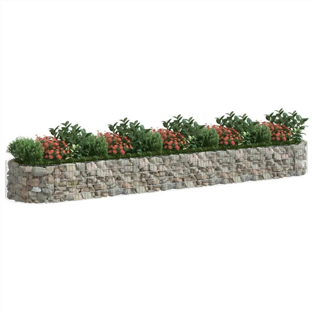 Gabion Raised Bed Galvanised Iron 500x100x50 Cm - Image 3