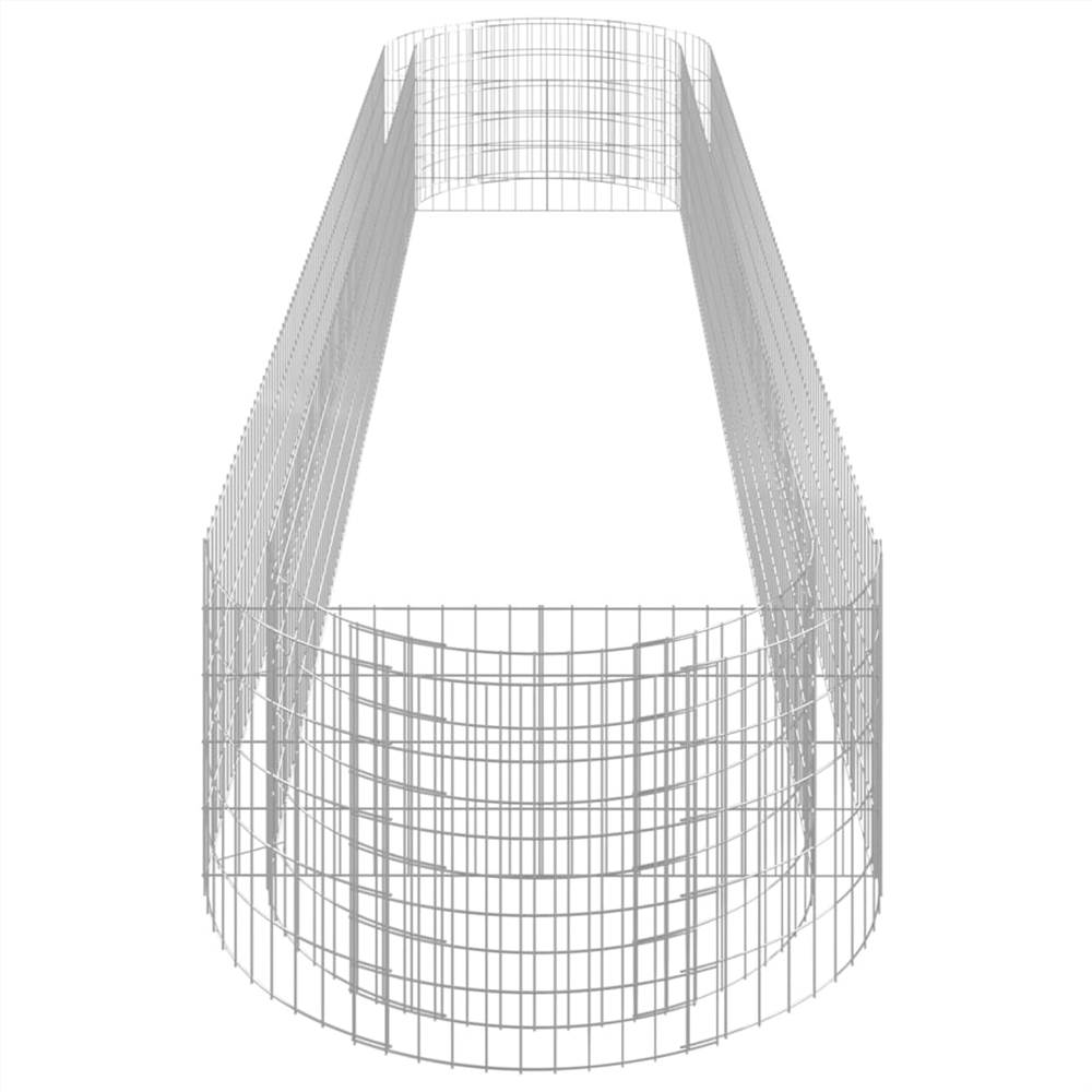Gabion Raised Bed Galvanised Iron 500x100x50 cm Gabion Raised Bed Galvanised Iron 500x100x50 Cm -Room Gabion Raised Bed Galvanised Iron 500x100x50 cm 515975 4