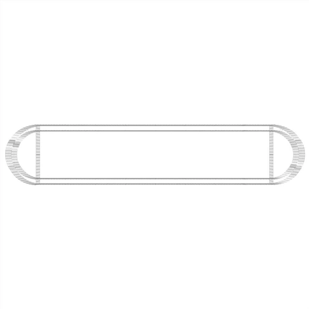 Gabion Raised Bed Galvanised Iron 500x100x50 Cm - Image 6