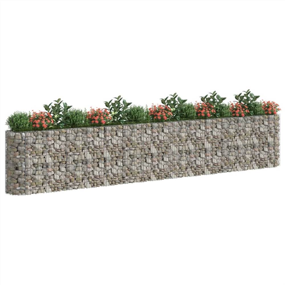 Gabion Raised Bed Galvanised Iron 540x50x100 cm Gabion Raised Bed Galvanised Iron 540x50x100 Cm -Room Gabion Raised Bed Galvanised Iron 540x50x100 cm 515683 2