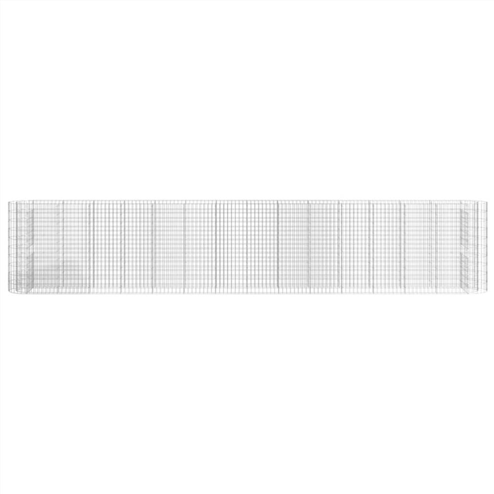 Gabion Raised Bed Galvanised Iron 540x50x100 cm Gabion Raised Bed Galvanised Iron 540x50x100 Cm -Room Gabion Raised Bed Galvanised Iron 540x50x100 cm 515683 3