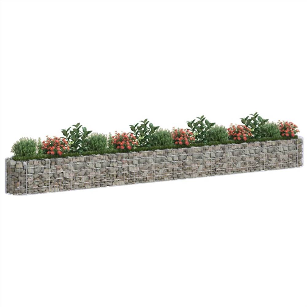 Gabion Raised Bed Galvanised Iron 540x50x50 cm Gabion Raised Bed Galvanised Iron 540x50x50 Cm -Room Gabion Raised Bed Galvanised Iron 540x50x50 cm 513264 2