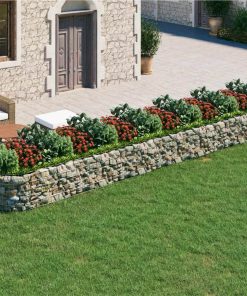 Gabion Raised Bed Galvanised Iron 600x100x50 Cm