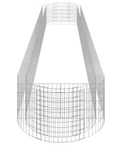 Gabion Raised Bed Galvanised Iron 600x100x50 Cm -Room Gabion Raised Bed Galvanised Iron 600x100x50 cm 516019 4