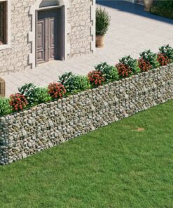 Gabion Raised Bed Galvanised Iron 610x50x100 Cm