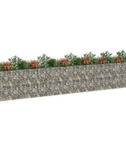 Gabion Raised Bed Galvanised Iron 610x50x100 Cm -Room Gabion Raised Bed Galvanised Iron 610x50x100 cm 515708 2