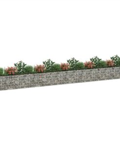 Gabion Raised Bed Galvanised Iron 610x50x50 Cm -Room Gabion Raised Bed Galvanised Iron 610x50x50 cm 513265 2