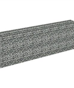 Gabion Raised Bed Galvanised Steel 180x30x60 Cm 4 Gabion Raised Bed Galvanised Steel 180x30x60 Cm -Room Gabion Raised Bed Galvanised Steel 180x30x60 cm 447176 2
