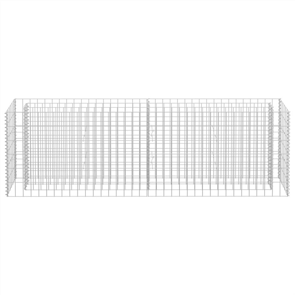Gabion Raised Bed Galvanised Steel 180x30x60 cm Gabion Raised Bed Galvanised Steel 180x30x60 Cm -Room Gabion Raised Bed Galvanised Steel 180x30x60 cm 447176 3
