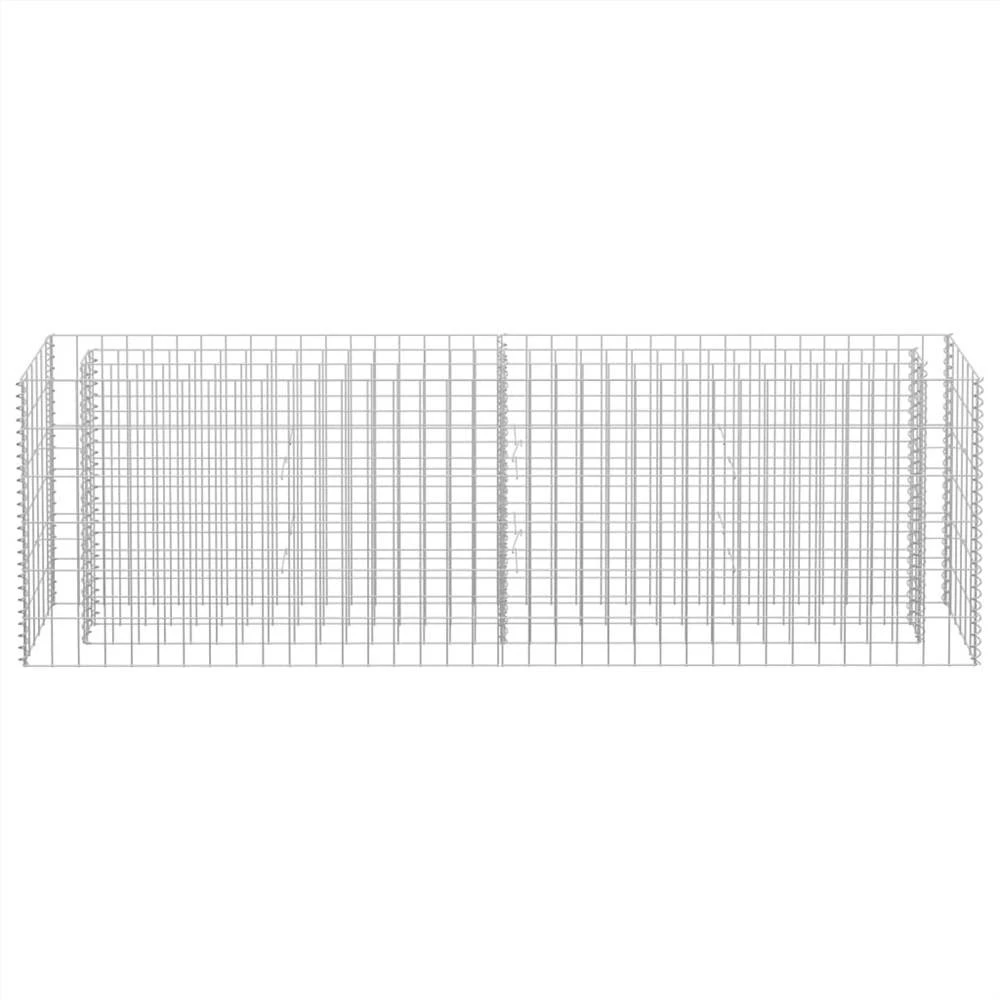 Gabion Raised Bed Galvanised Steel 180x30x60 Cm - Image 4