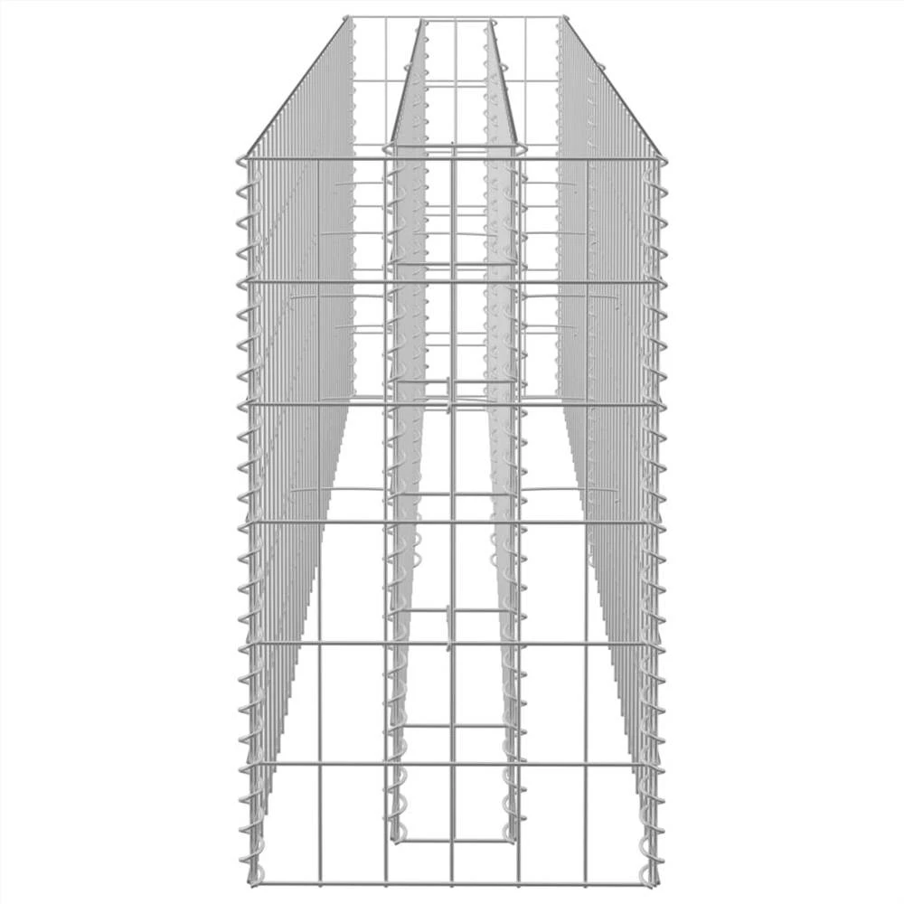 Gabion Raised Bed Galvanised Steel 180x30x60 Cm - Image 5