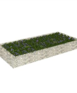 Gabion Raised Bed Galvanised Steel 200x100x20 Cm