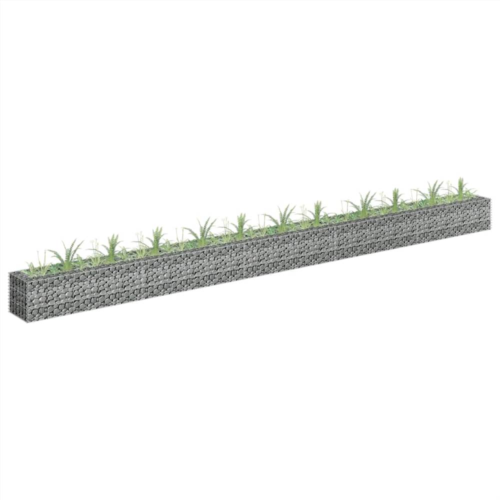 Gabion Raised Bed Galvanised Steel 450x30x30 cm Gabion Raised Bed Galvanised Steel 450x30x30 Cm -Room Gabion Raised Bed Galvanised Steel 450x30x30 cm 441996 0
