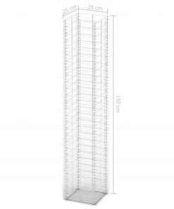 Gabion Set 3 Pcs Galvanised Wire 25 X 25 X 150 Cm 5 Gabion Set 3 Pcs Galvanised Wire 25 X 25 X 150 Cm -Room Gabion Set 3 pcs Galvanised Wire 25 x 25 x 150 cm 441343 3