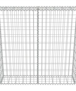 Gabion Wall With Covers Galvanised Steel 100x20x100 Cm 5 Gabion Wall With Covers Galvanised Steel 100x20x100 Cm -Room Gabion Wall with Covers Galvanised Steel 100x20x100 cm 445175 3