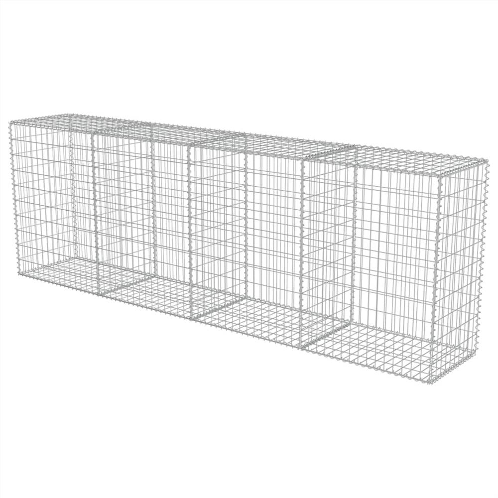 Gabion Wall with Covers Galvanised Steel 300x50x100 cm Gabion Wall With Covers Galvanised Steel 300x50x100 Cm -Room Gabion Wall with Covers Galvanised Steel 300x50x100 cm 441482 1
