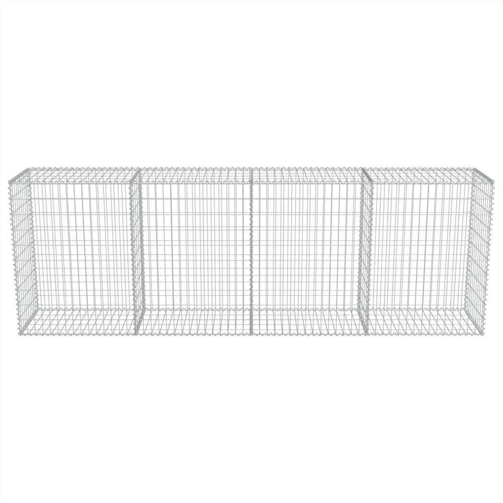 Gabion Wall with Covers Galvanised Steel 300x50x100 cm Gabion Wall With Covers Galvanised Steel 300x50x100 Cm -Room Gabion Wall with Covers Galvanised Steel 300x50x100 cm 441482 3