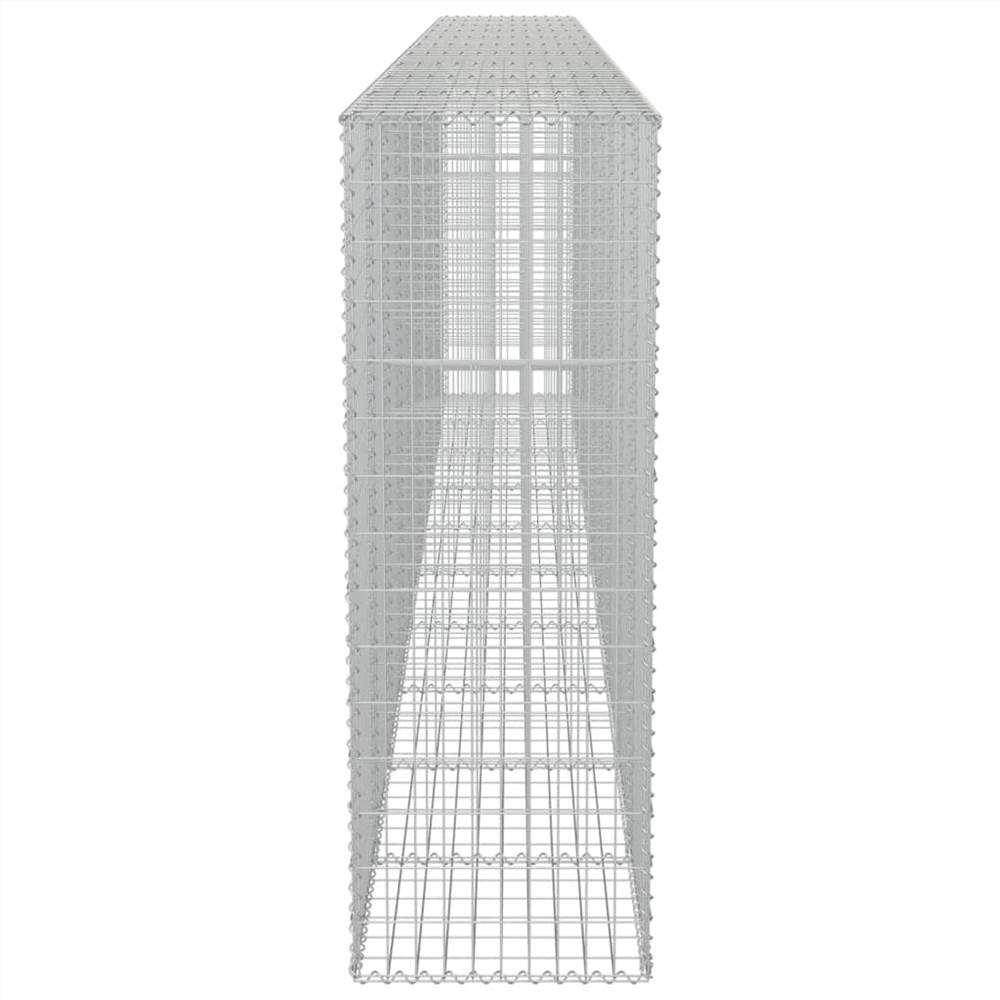 Gabion Wall with Covers Galvanised Steel 600x50x150 cm Gabion Wall With Covers Galvanised Steel 600x50x150 Cm -Room Gabion Wall with Covers Galvanised Steel 600x50x150 cm 451667 4