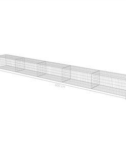 Gabion Wall With Covers Galvanised Steel 600x50x50 Cm 7 Gabion Wall With Covers Galvanised Steel 600x50x50 Cm -Room Gabion Wall with Covers Galvanised Steel 600x50x50 cm 444927 5