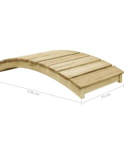 Garden Bridge 170x74 Cm Impregnated Pinewood -Room Garden Bridge 170x74 cm Impregnated Pinewood 437172 4