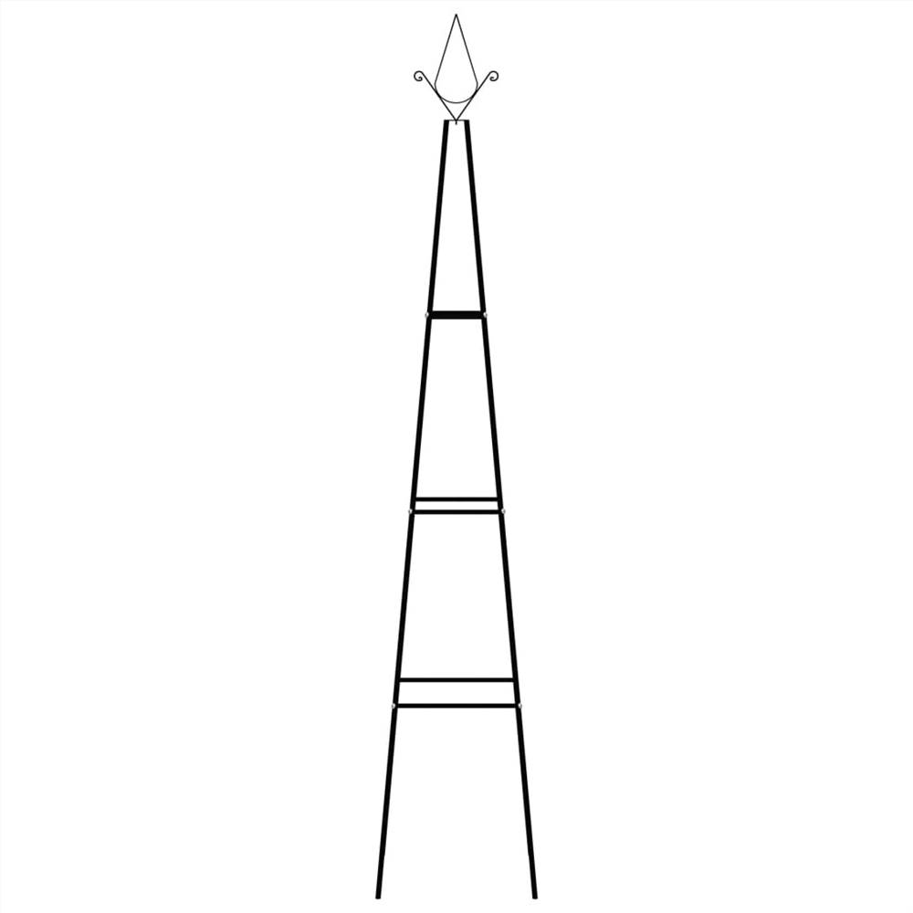 Garden Climbing Plant Racks 2 pcs Black 35x35x195 cm Iron Garden Climbing Plant Racks 2 Pcs Black 35x35x195 Cm Iron -Room Garden Climbing Plant Racks 2 pcs Black 35x35x195 cm Iron 455931 1