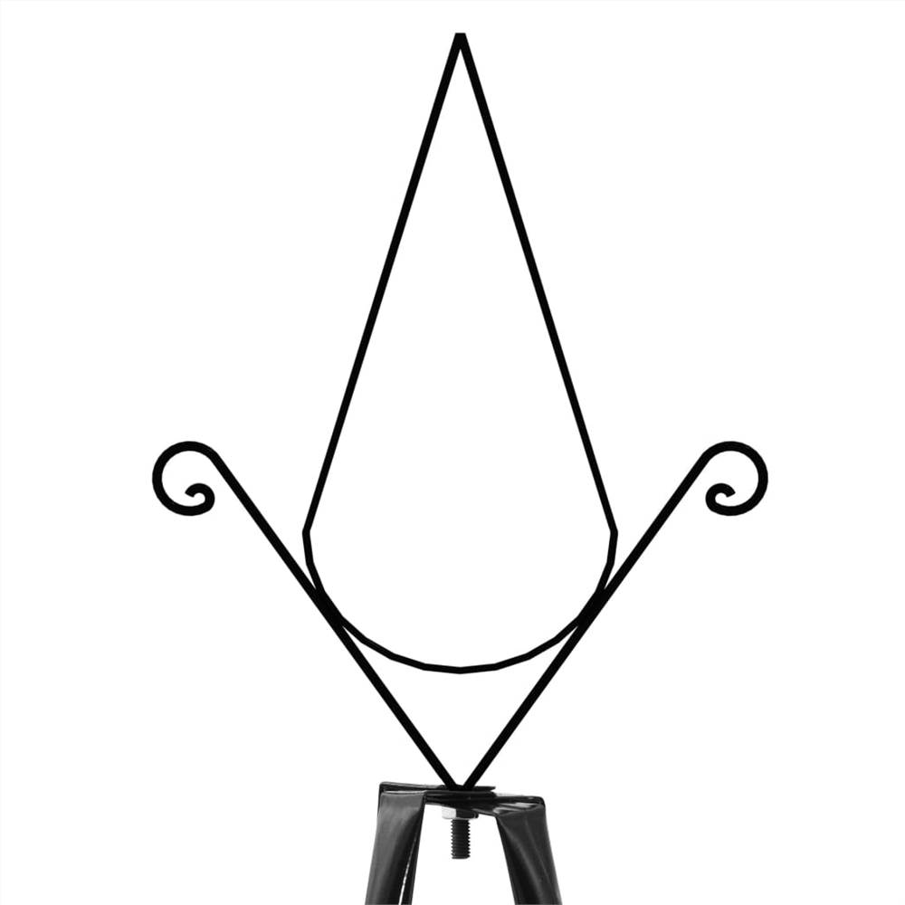 Garden Climbing Plant Racks 2 pcs Black 35x35x195 cm Iron Garden Climbing Plant Racks 2 Pcs Black 35x35x195 Cm Iron -Room Garden Climbing Plant Racks 2 pcs Black 35x35x195 cm Iron 455931 3