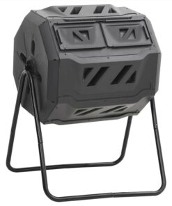 Garden Compost Bin Black 73x64x95 Cm 160 L