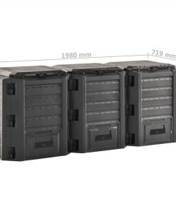 Garden Composter Black 1200 L -Room Garden Composter Black 1200 L 455808 4