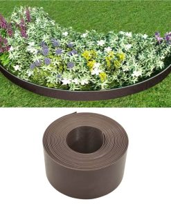 Garden Edging Brown PE 10 M 10 Cm