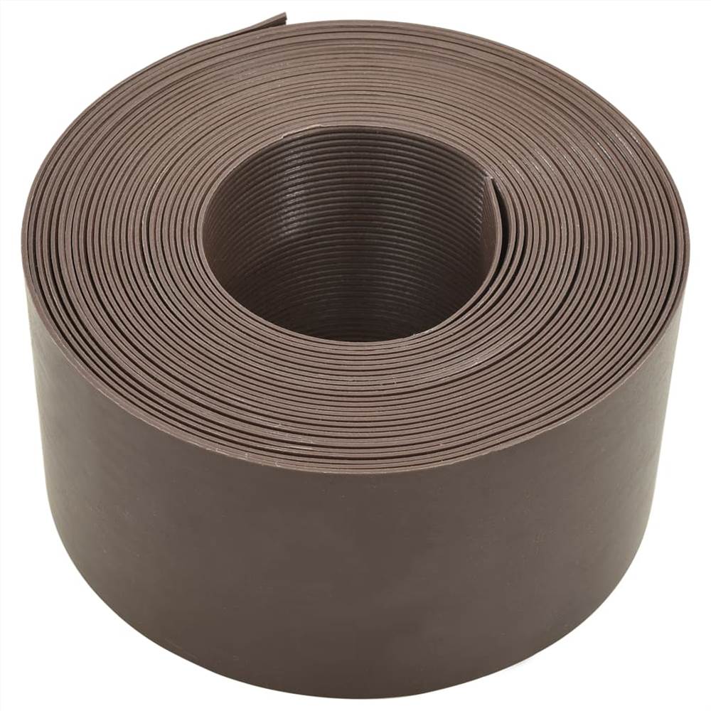 Garden Edging Brown PE 10 m 10 cm Garden Edging Brown PE 10 M 10 Cm -Room Garden Edging Brown PE 10 m 10 cm 465036 1