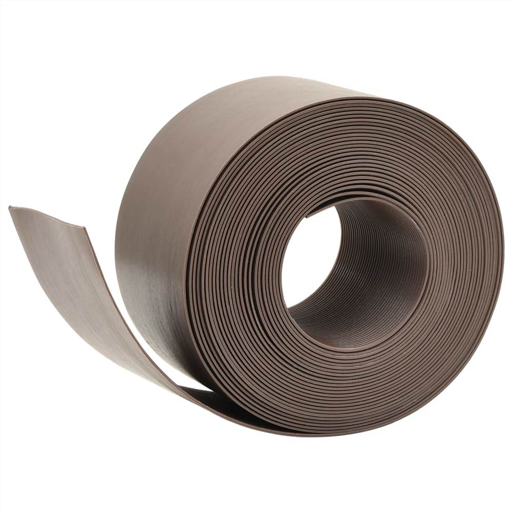 Garden Edging Brown PE 10 m 10 cm Garden Edging Brown PE 10 M 10 Cm -Room Garden Edging Brown PE 10 m 10 cm 465036 3