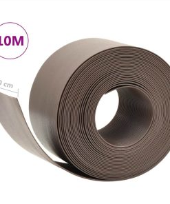 Garden Edging Brown PE 10 M 10 Cm 7 Garden Edging Brown PE 10 M 10 Cm -Room Garden Edging Brown PE 10 m 10 cm 465036 5